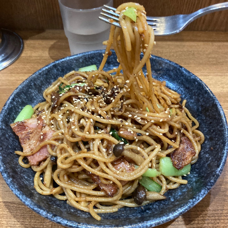 にんにくしょう油 大盛り(スパゲティ屋くぼやん )