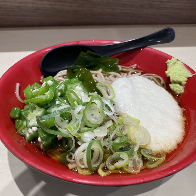 冷やしオクラとろろそば(名代 富士そば代官山店 )