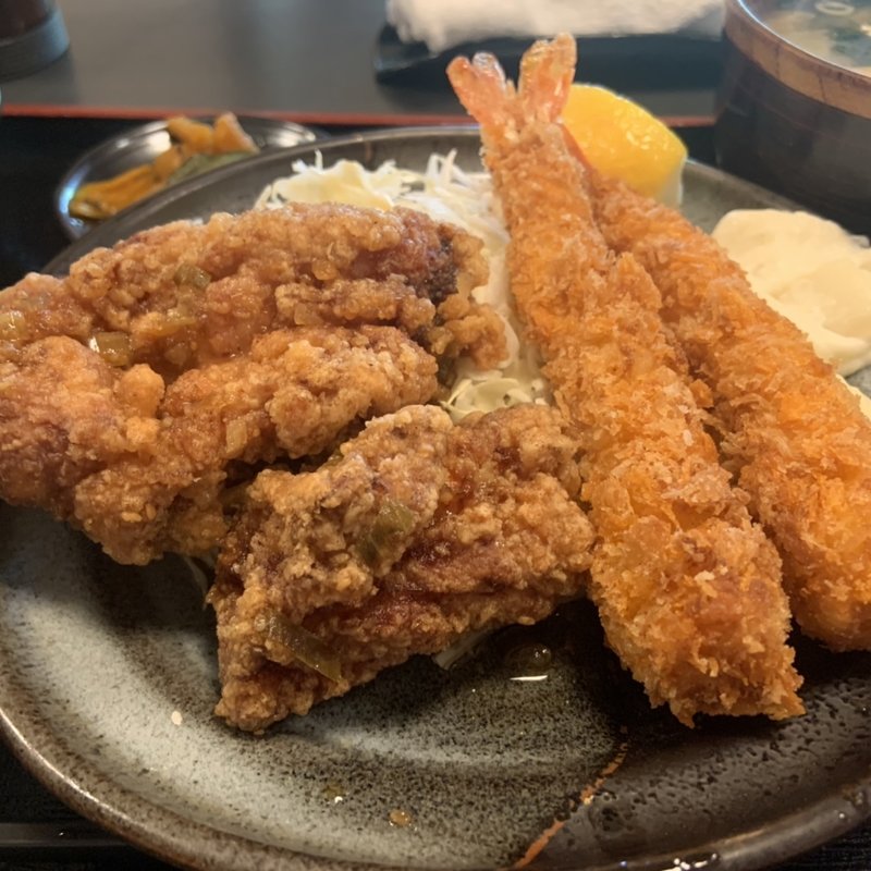 海老唐揚げ定食(酒・肴 おまた)