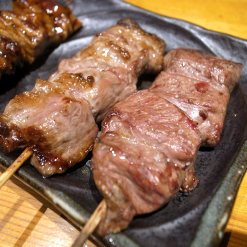 ハラミ（大隔膜）とハツ（心臓）(丸鷹酒場)