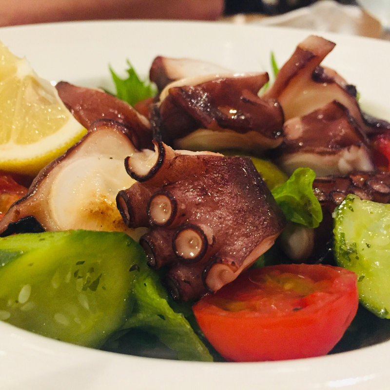 地ダコとセロリのナポリ風サラダ仕立(ロロディナポリ （L’ORO DI NAPOLI）)