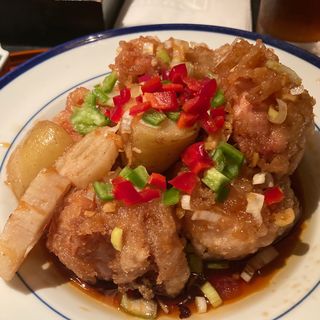 油淋鶏定食(銀座ブルーリリー ステーキ チャイニーズレストラン)