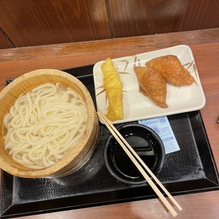 釜揚げうどんイカ天いなり(丸亀製麺 伊丹南町店)