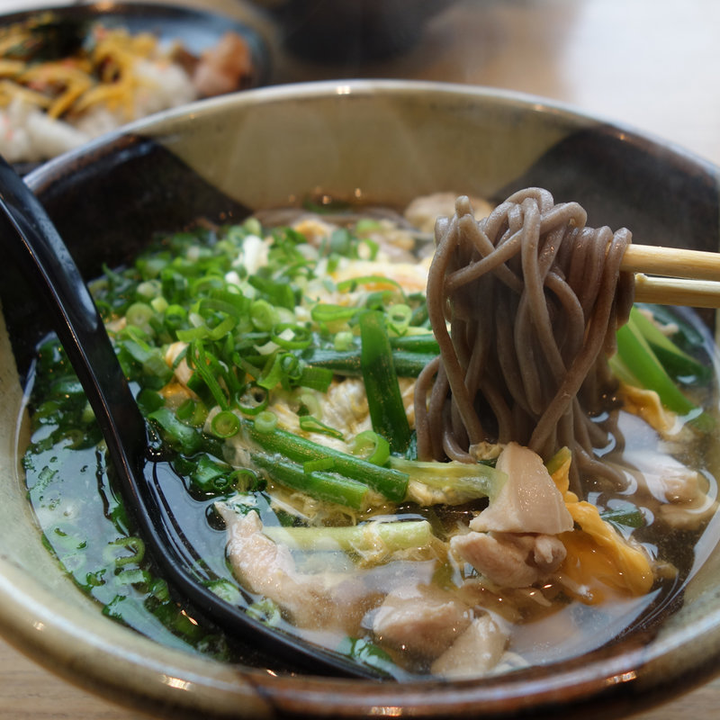 親子そば(笹うどん)