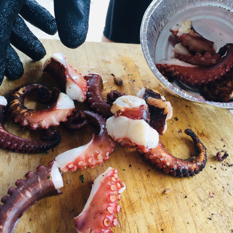 地蛸の踊り焼き(こあじろ本舗)