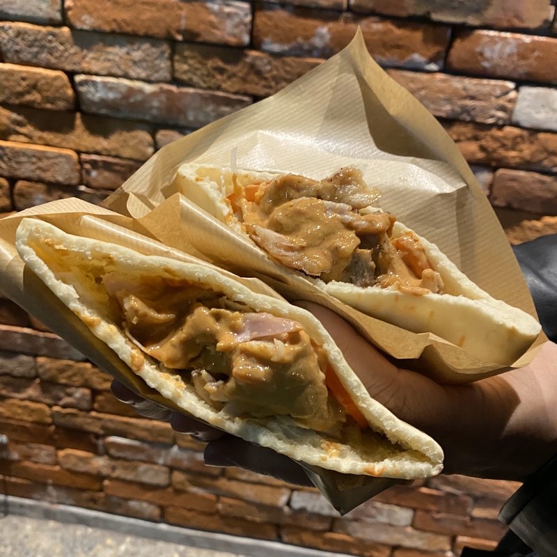 ケバブ(オリジナルソース、ハニーマスタードソース)(ヨッカイチケバブ)