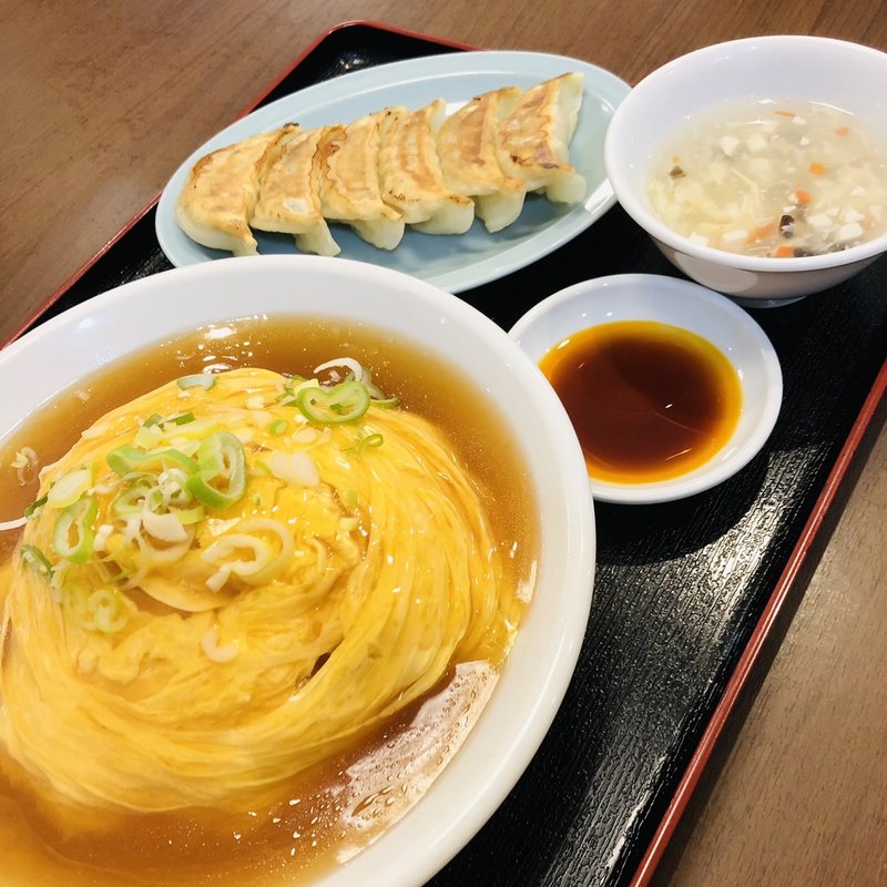 餃子と飯セット（天津飯）(台湾料理 興福順 寿町店)