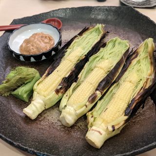 愛知産皮付ヤングコーン(日本酒と肴 ふるさと)