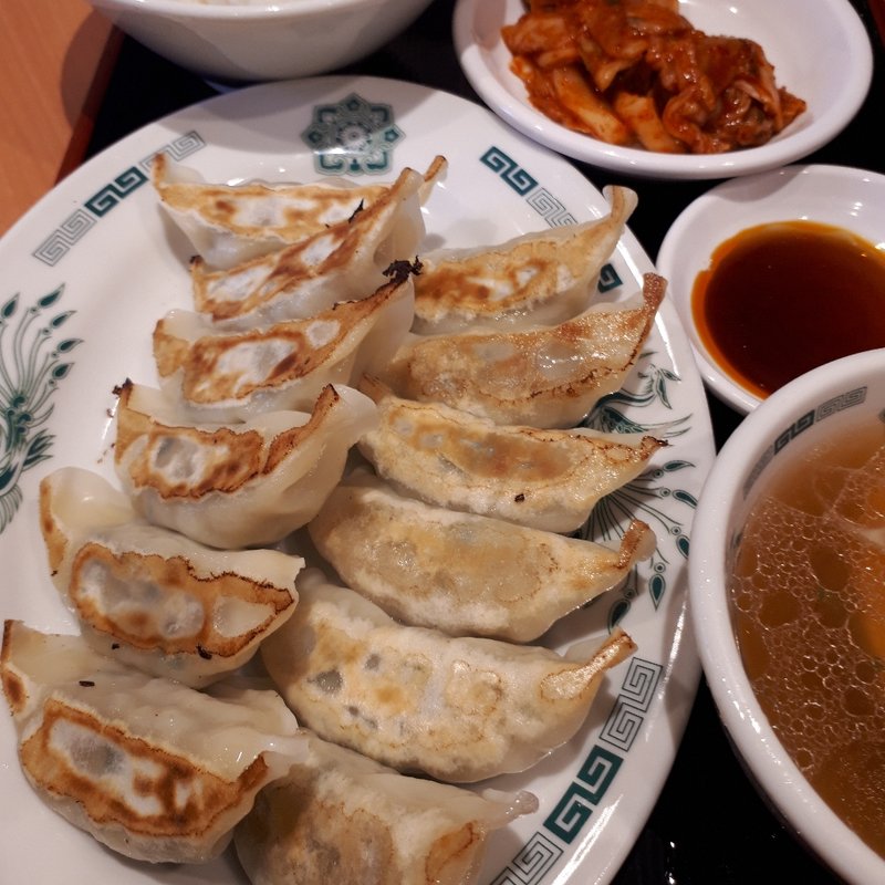 W餃子定食+サービスキムチ(日高屋 大塚北口店 )