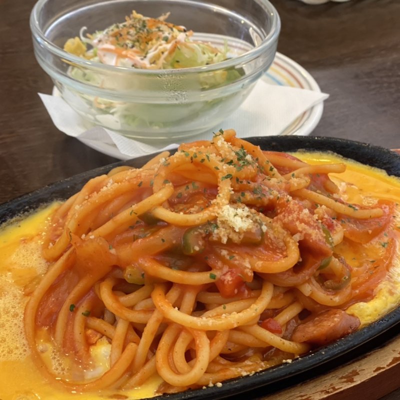 名古屋名物　とろ～り卵の鉄板スパゲティ(神野喫茶店 × JINNO COFFEE （【旧店名】神野喫茶店）)