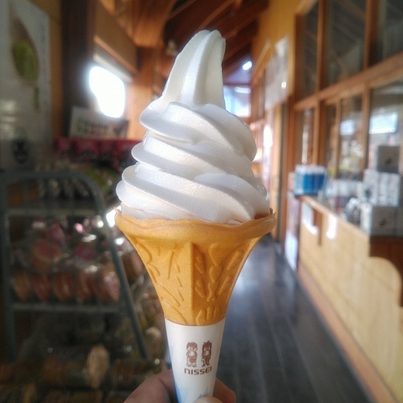 おおのゆめみるくソフト(道の駅 おおの)