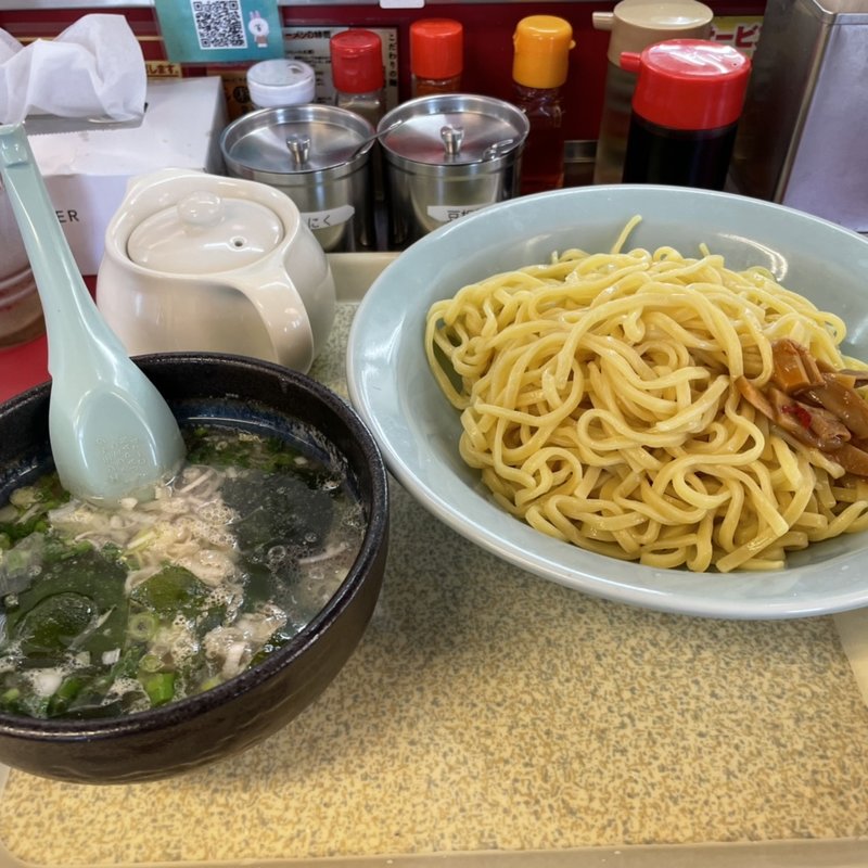 ホタテ塩とんこつつけ麺中盛り(ラーメン山岡家 上三川店)