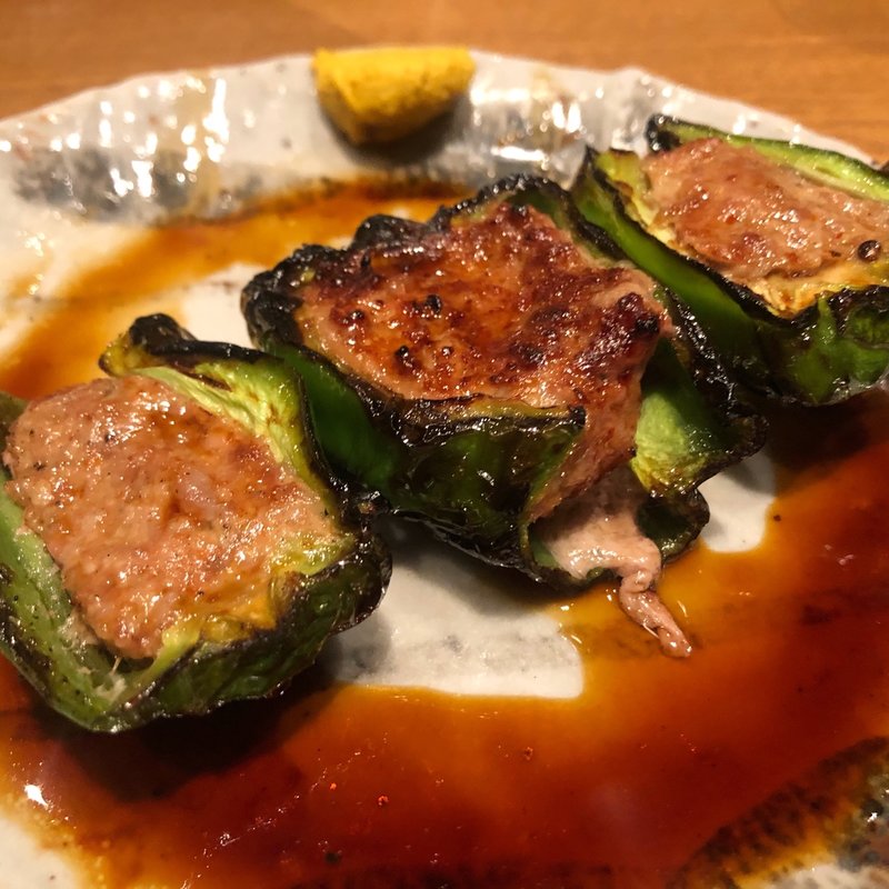 ピーマンの肉詰め(鳥茂　分店)