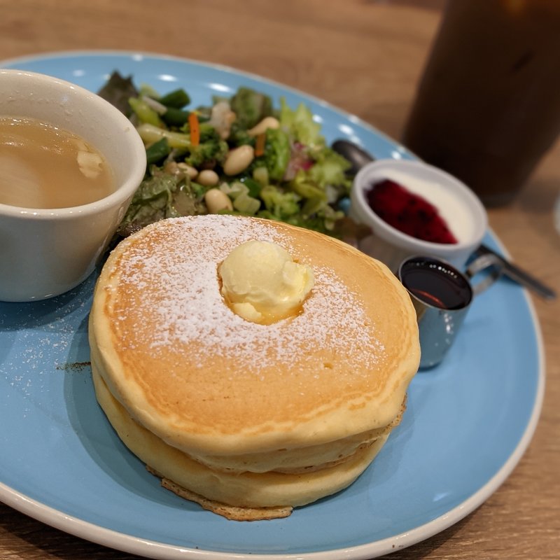 ランチパンケーキセット(コラソンカフェ)