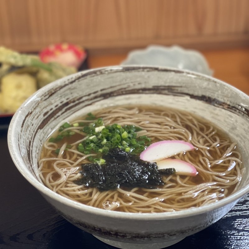 かけそば(日野上そば処 雲上亭)