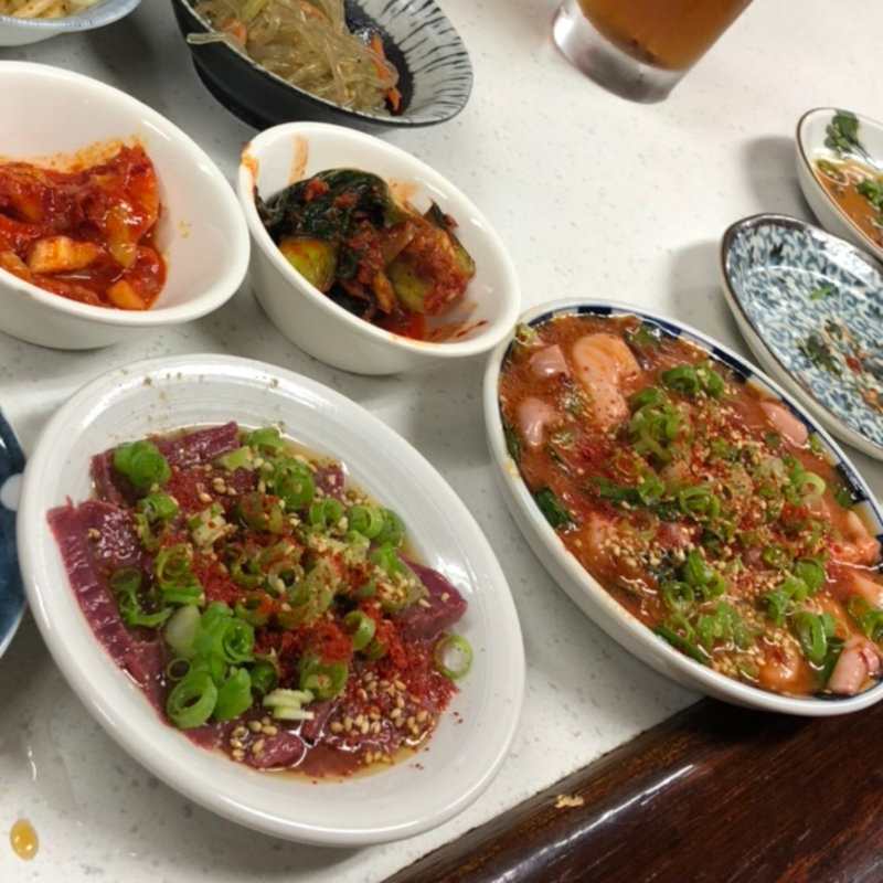 仔袋タタキ　生心臓(串ホルモン　串源 )