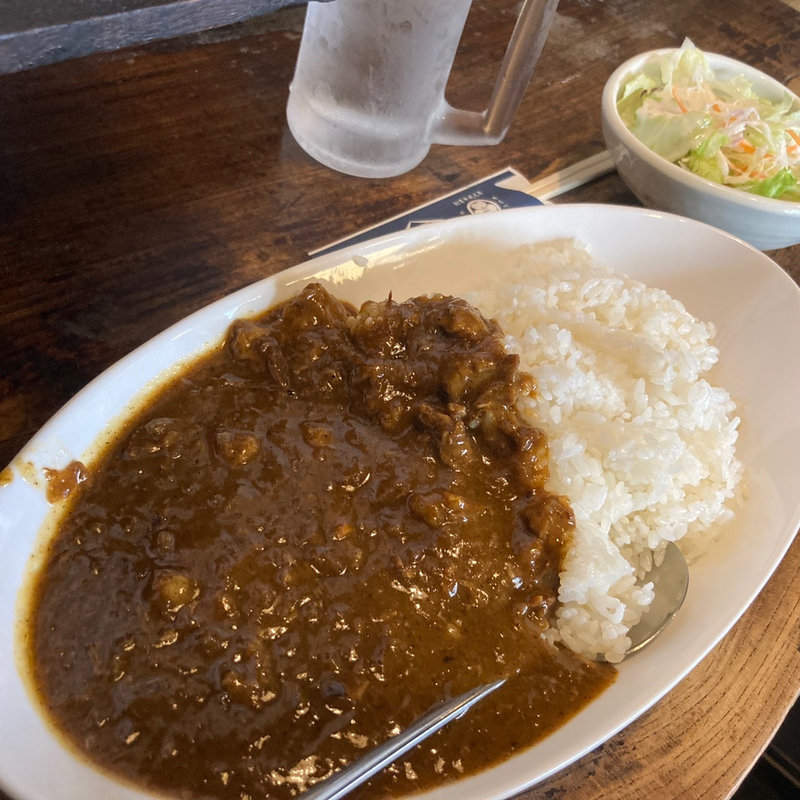 牛すじカレー 大盛り(やきとり山長 永山駅前店)