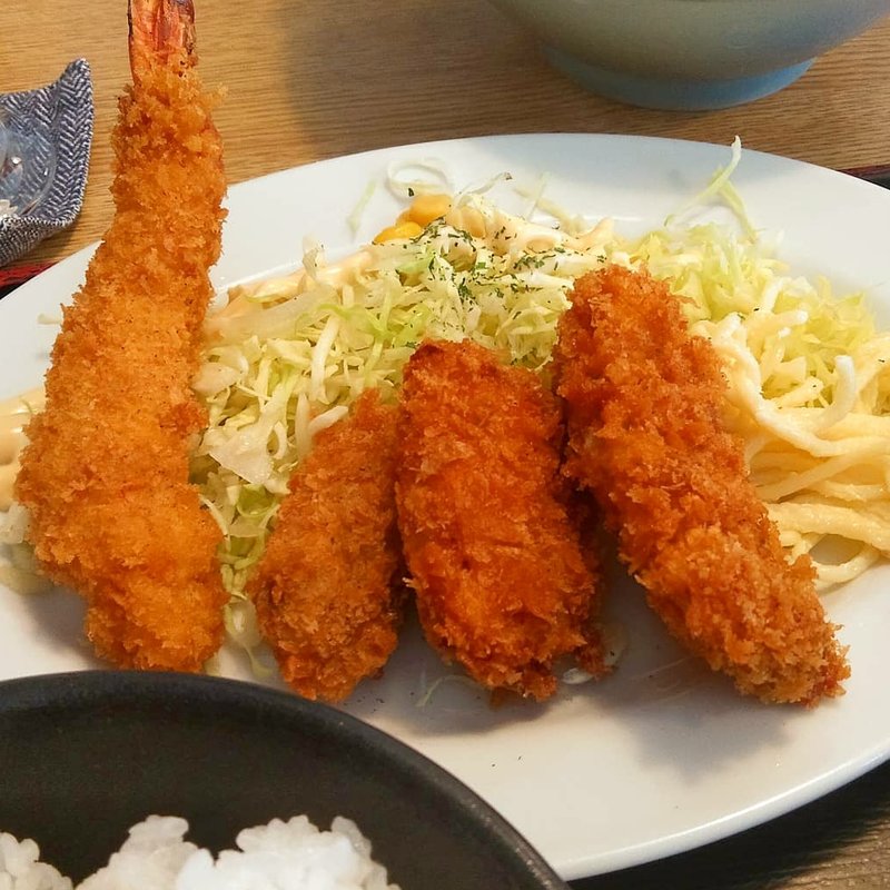 ミックスふらい定食(お食事処｢東や｣)