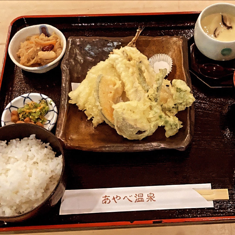 ニギス天定食（日替り限定）(あやべ温泉レストラン )