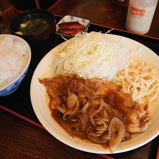 豚肉生姜焼定食(麺茶房天や)