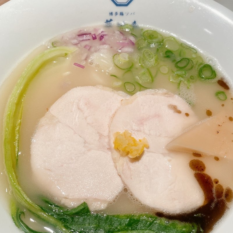華味鳥水炊き鶏ソバ(博多 鶏ソバ 華味鳥 阪急うめだ本店)