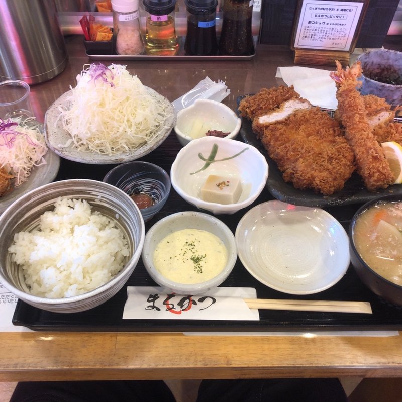ミックスかつ定食(まるかつ )
