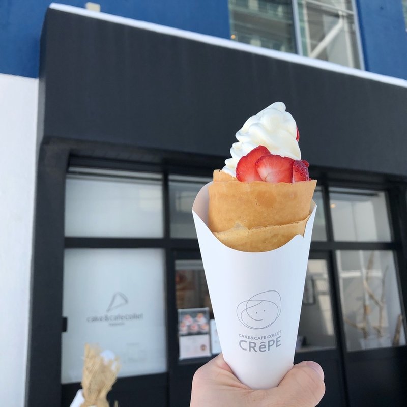 ソフトのっけクレープ苺チョコ生クリーム(コレット本店 （collet）)