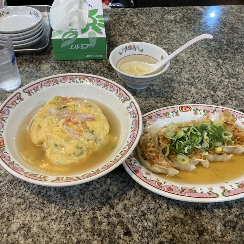 塩天津飯＋あんかけ餃子(餃子の王将 西舞鶴店 )