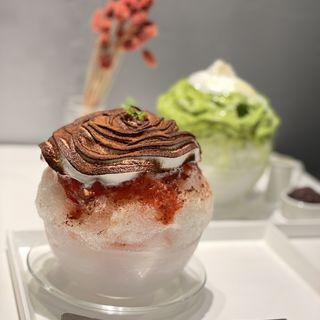 苺ティラミスかき氷(茶寮 和香菜)
