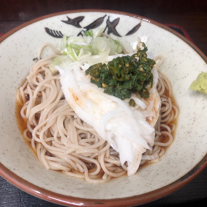 長いもそば（冷かけ）(そばよし 京橋店)