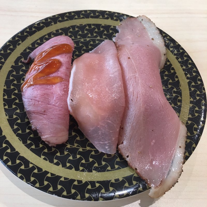 肉三種盛り(はま寿司春日井大和通店)