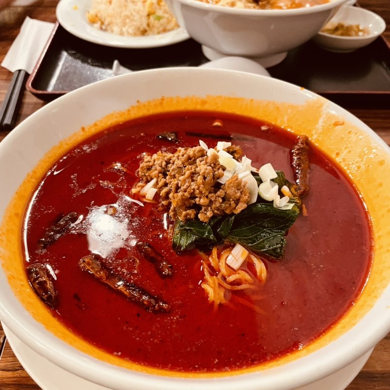 激辛坦々麺(海鮮餃子 帆船 プレナ幕張店)