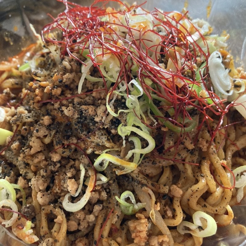 黒胡麻汁なし坦々麺(嘉楽飯店)