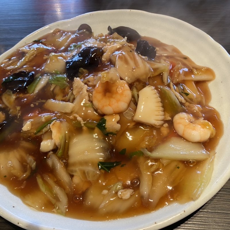 五目あんかけ焼きそば(暖龍 新琴似店)