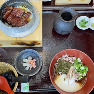鰻釜飯と夏の五穀麺セット(五穀 調布店)