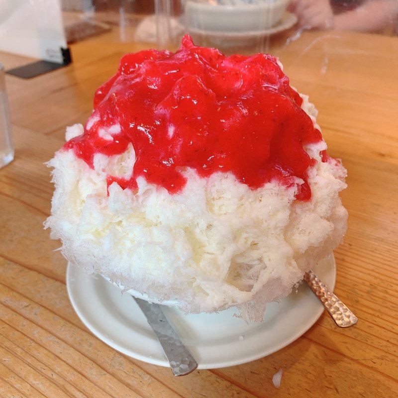 女峰いちごのかき氷(ねいろ屋)