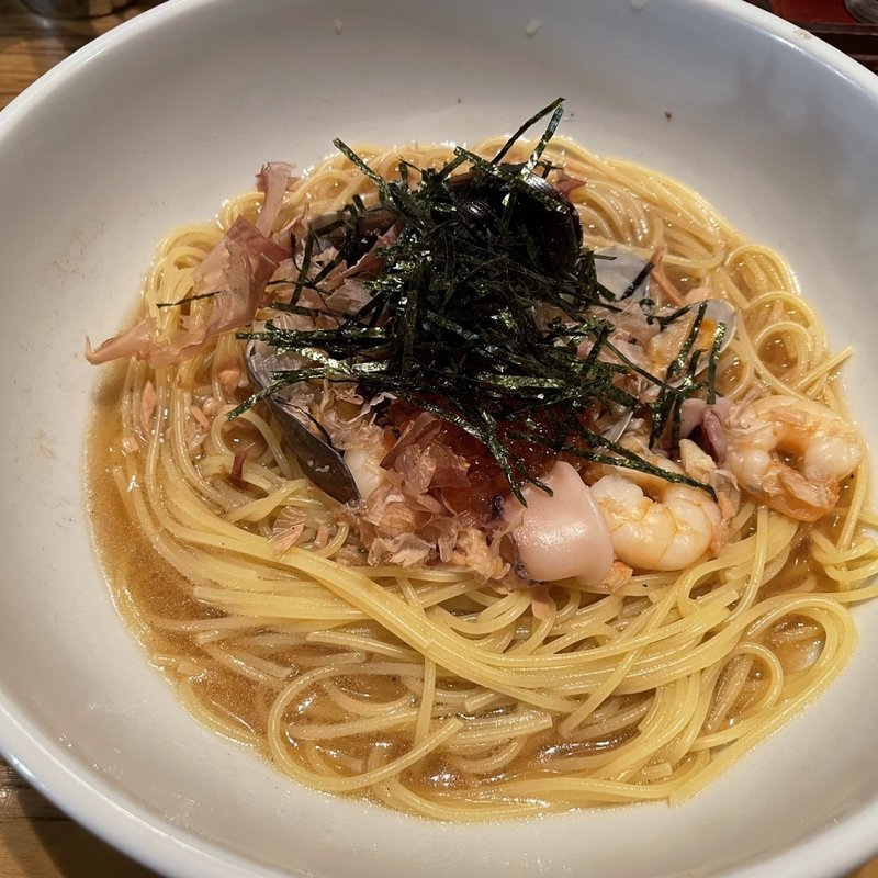 海の幸のごちそう和風すぱ(すぱじろう 権之助坂)