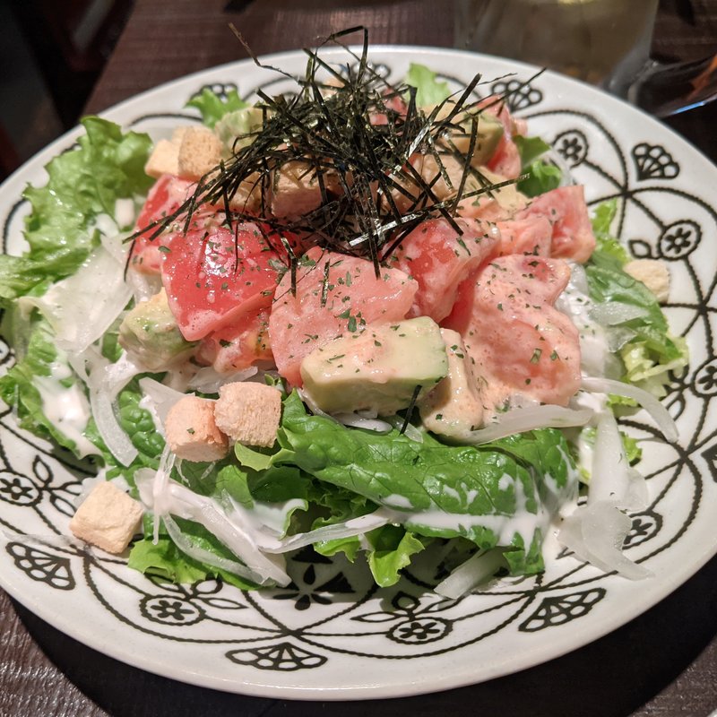 アボカドとトマトの明太マヨさらだ(ありんす)