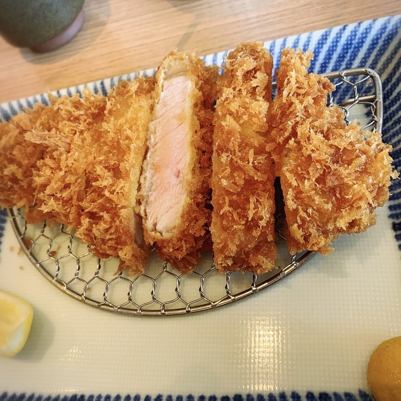 林さんちの美味しい豚ロースかつ膳(里のとんかつ あんず 古賀店)