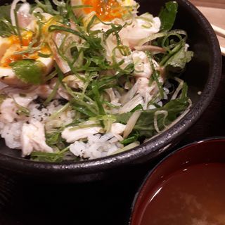 冷製塩親子丼(鶏千)