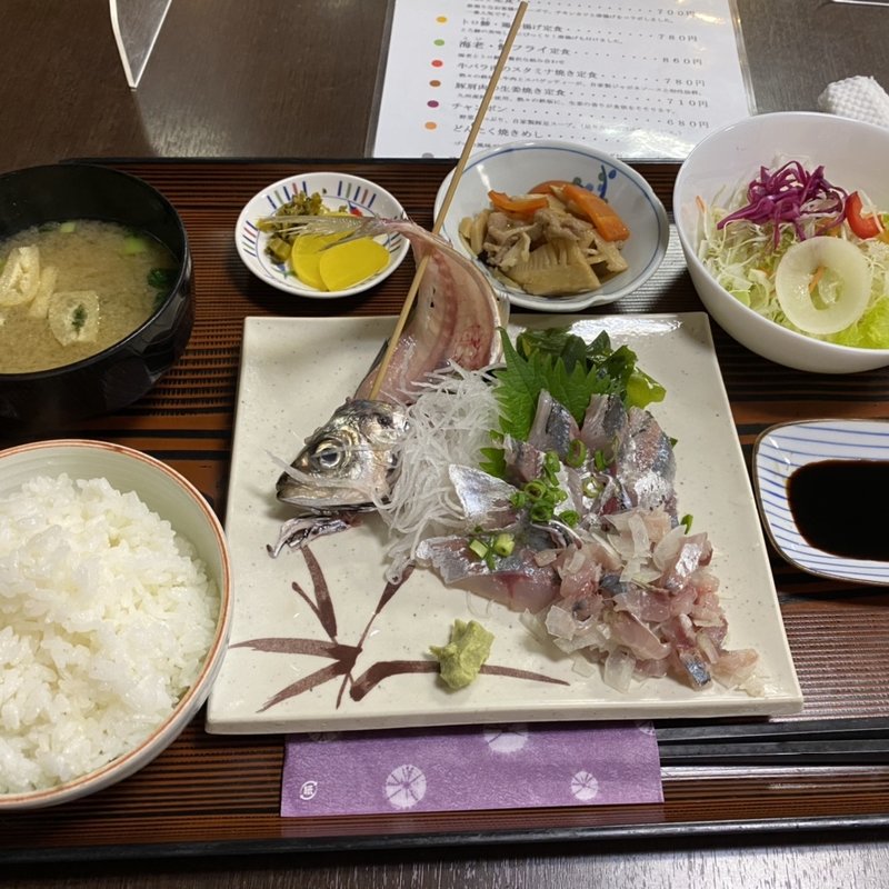 アジのたたき定食(どんたく )