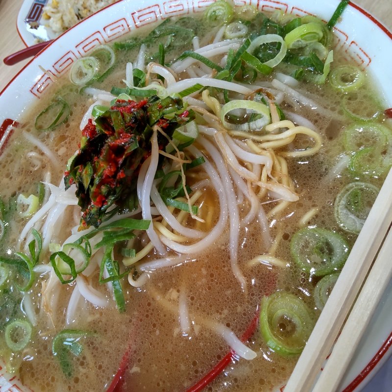 肉なしラーメンとチャーハン(ラーメン２国 FC明石店)