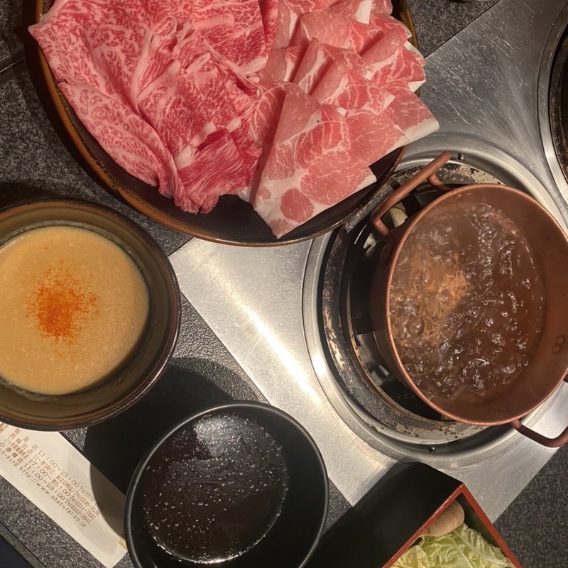 特選ミックス牛豚しゃぶジャンボコース(しゃぶ亭 西梅田店)