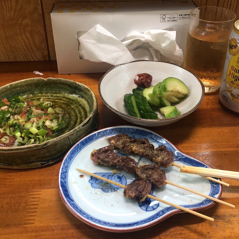 生きも しんぞう串(3本) ハイボール(缶)(とり安 )