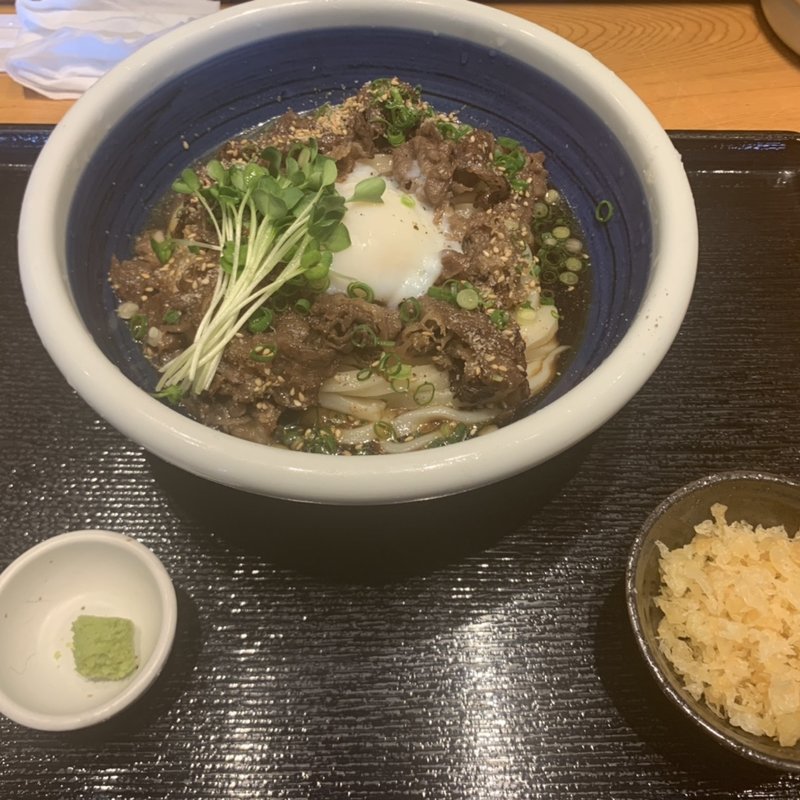 黒毛和牛うどん(釜あげ饂飩 唐庵)