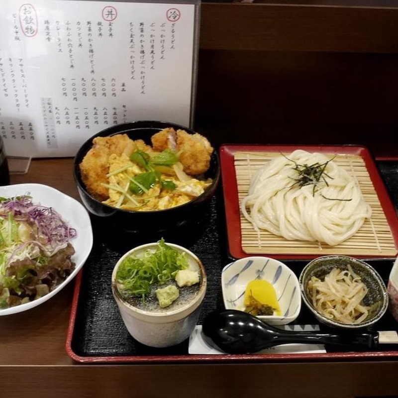 カツとじ丼セット(自家製うどん 纏)