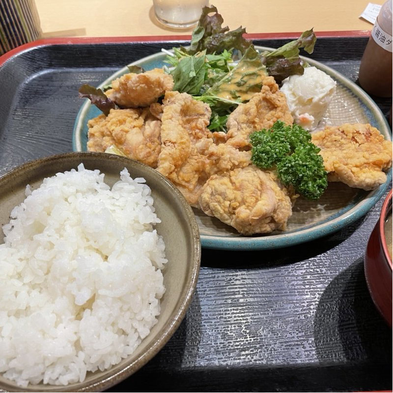 唐揚げ定食7個(北海魚市場)