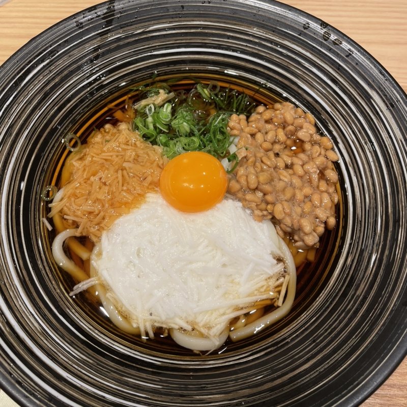 冷ぶっかけ納豆とろろうどん(東京とろろそば 相模大野店)