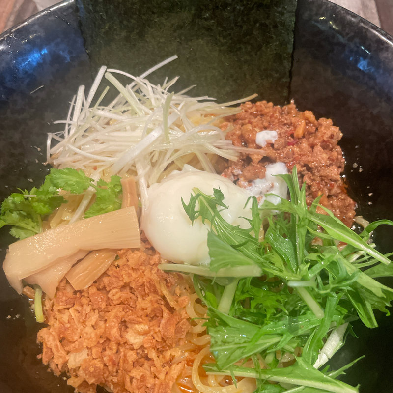 汁なし坦々冷麺定食(丸一食堂 )