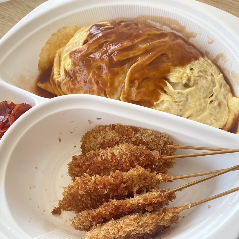 オムライス&牛串5本セット(明治軒 （メイジケン）)